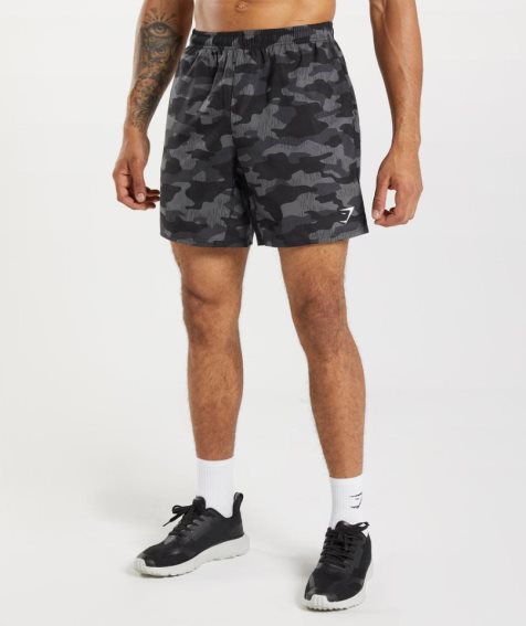 Men's Gymshark Arrival 7" Shorts Camo | CA D07A81